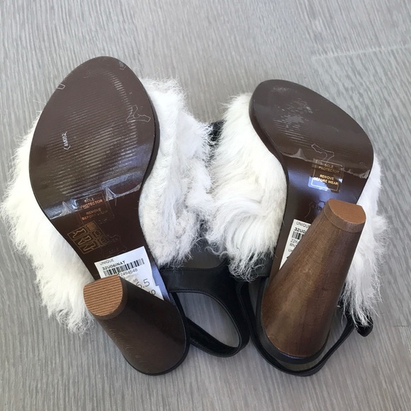 New Topshop Hilda Shearling Sandals by Unique - Picture 6 of 8
